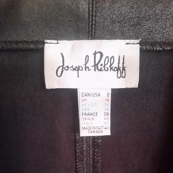 Joseph Ribkoff Faux Leather Jacket, Black, size 8 - Picture 4 of 4